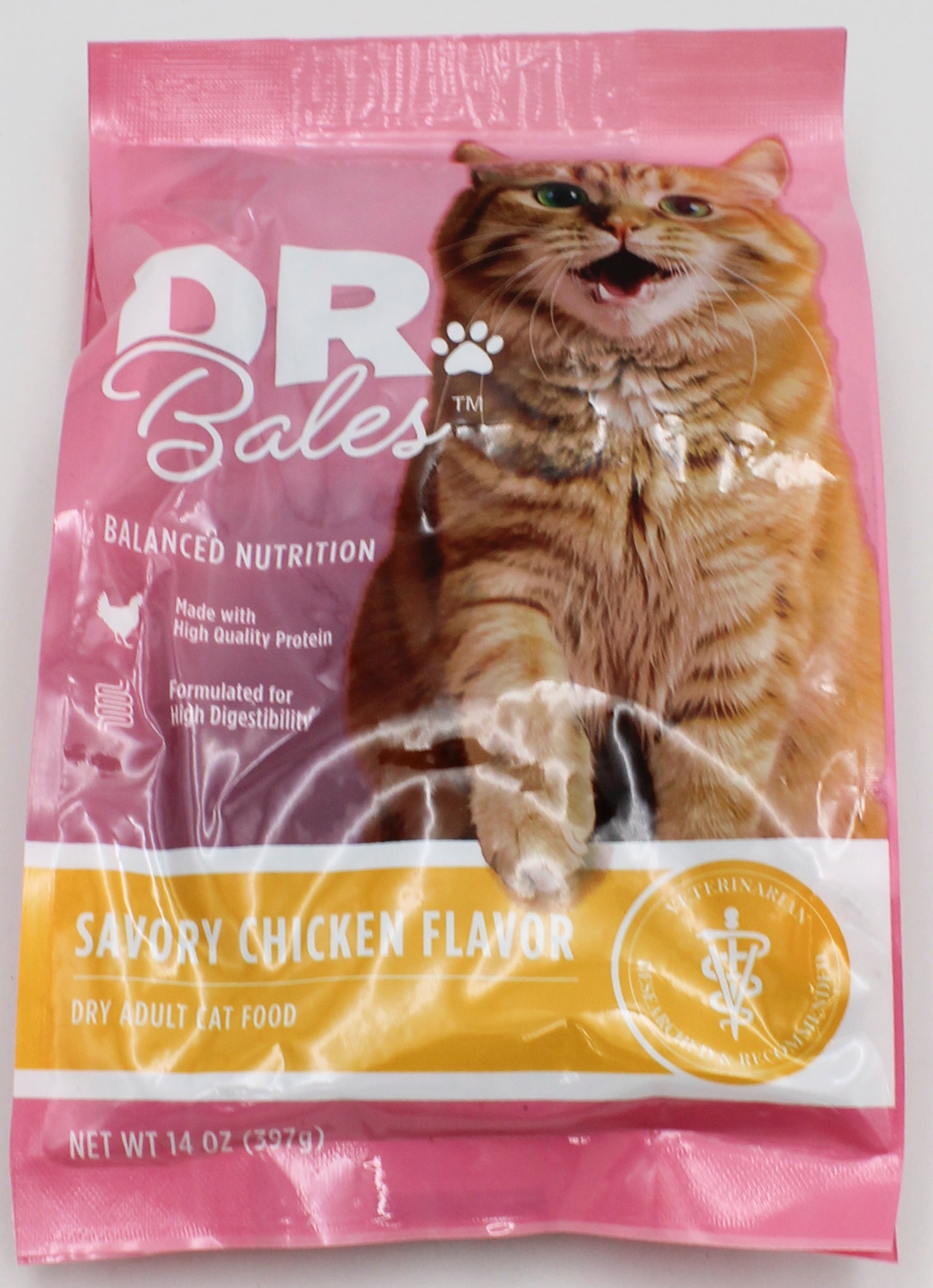DR.BALES DRY CAT FOOD CHICKEN FLAVOR 14oz. EXP 2/14/2027