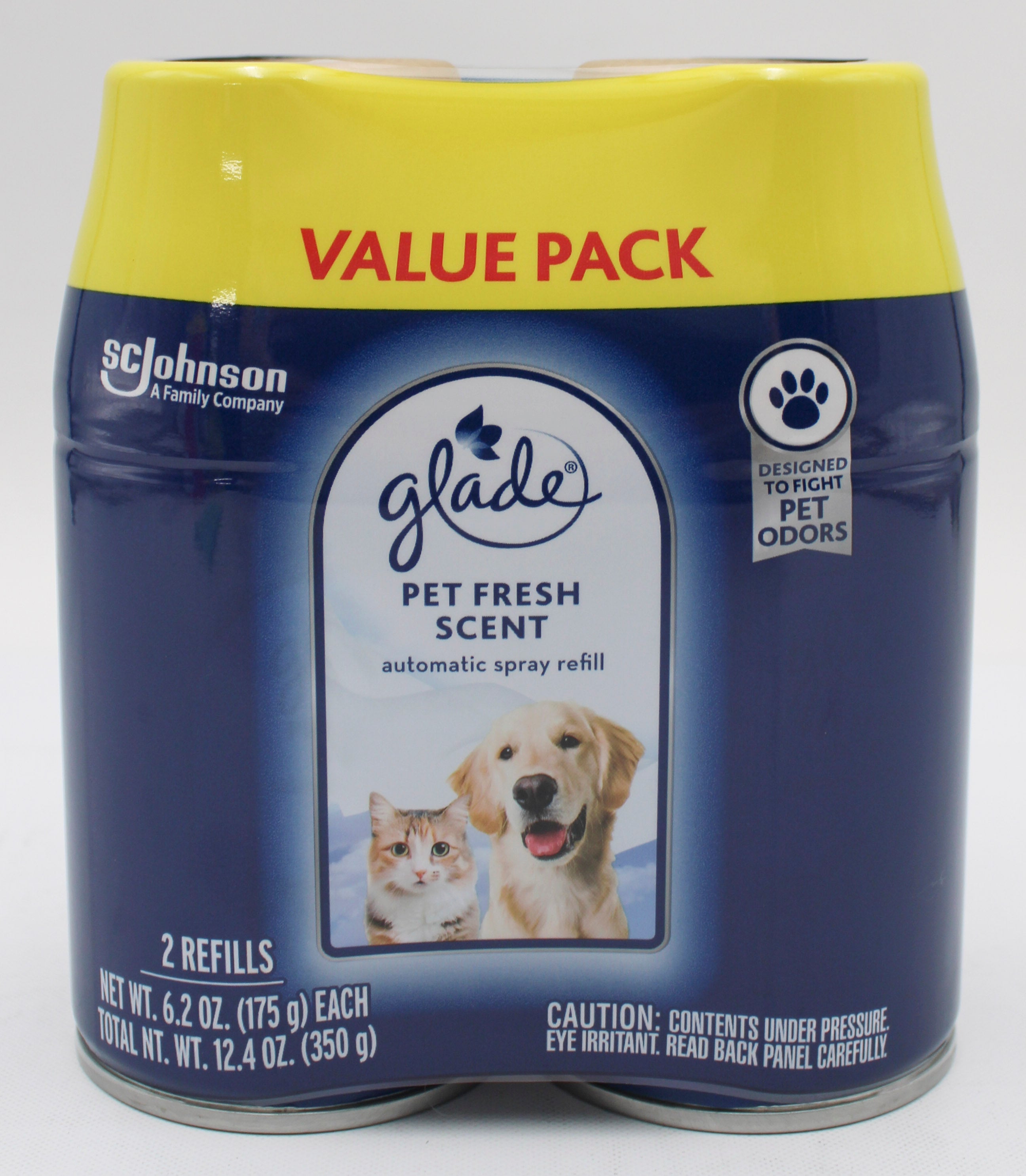 GLADE AUTOMATIC SPRAY PET FRESH SCENT 2 REFILLS 6.2oz US