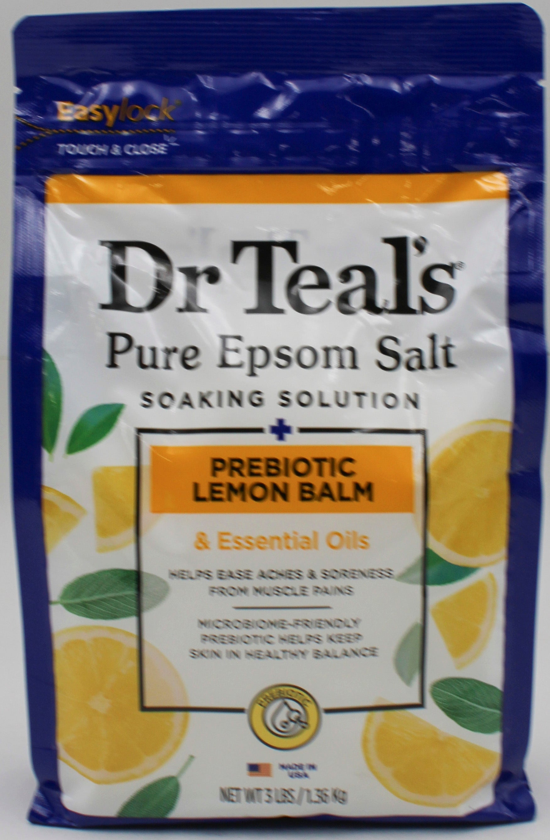 SP DR TEAL'S PURE EPSOM SALT 3lbs PREBIOTIC LEMON BALM NI