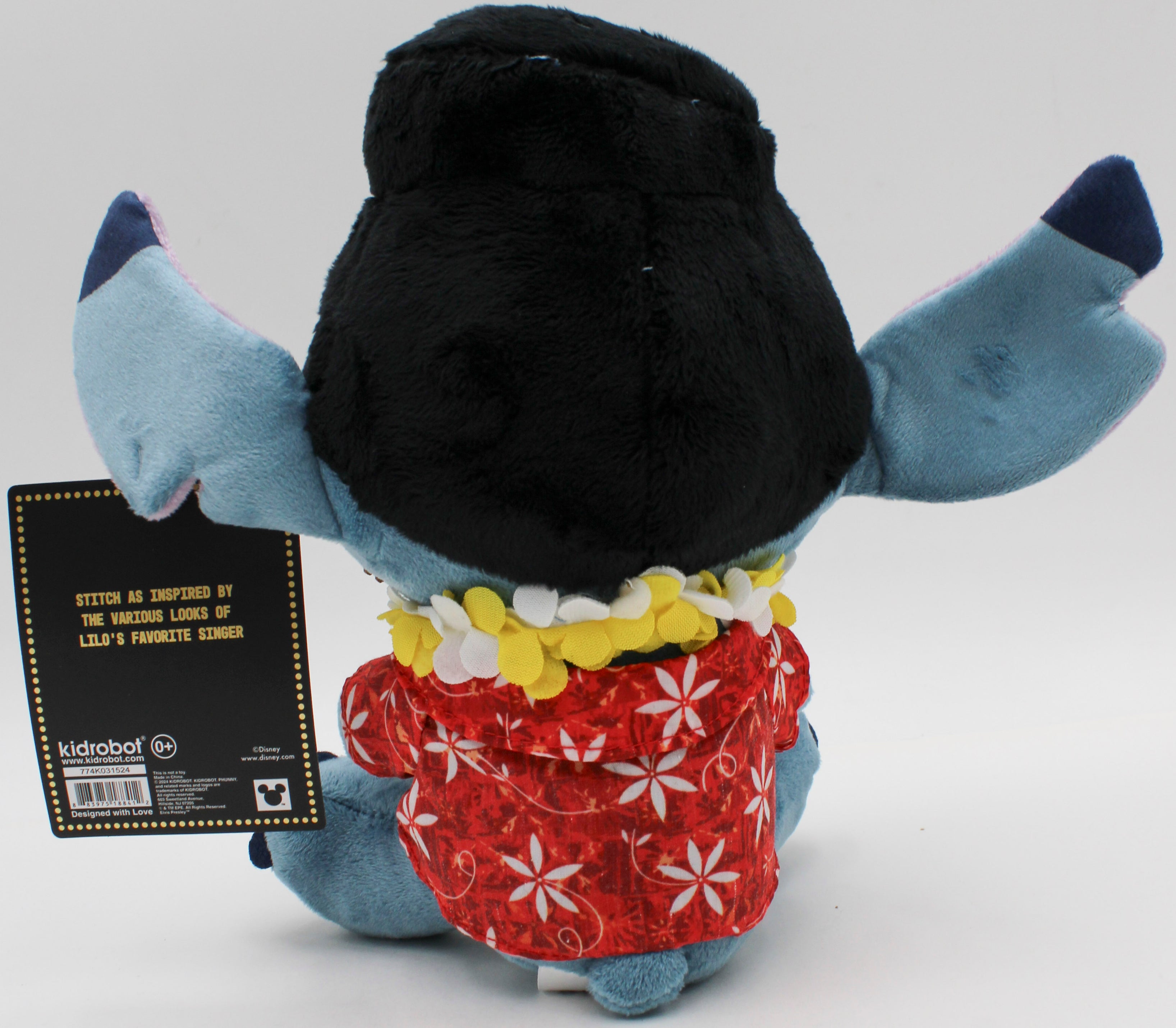 DISNEY LILO & STITCH 8" PLUSH ELVIS STITCH BLUE HAWAIIAN