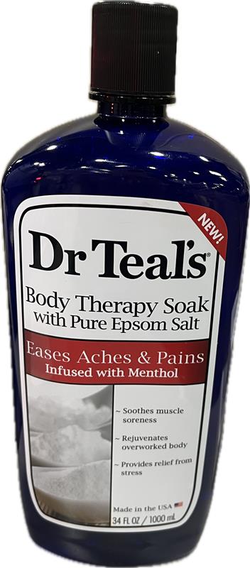SP DR TEAL'S BODY EPSOM SALT INFUSED WITH MENTHOL 34oz NI