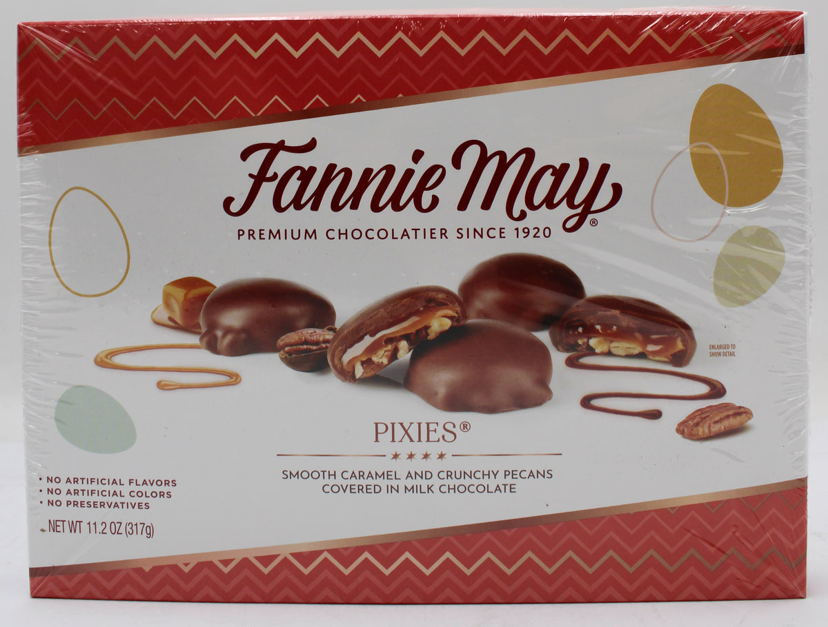 FANNIE MAY MILK COHOCLATE & CARAMEL PIXIES BB 7/23/27