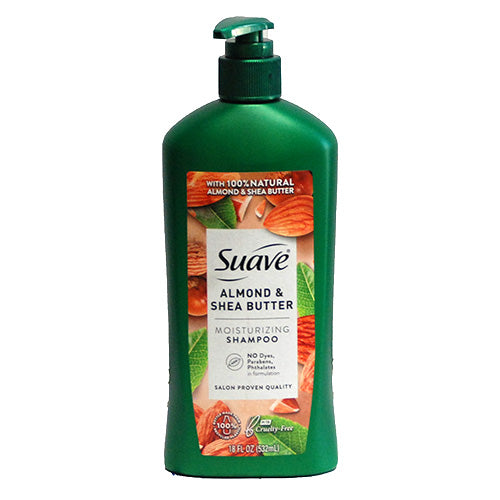 SUAVE SHAMPOO 18OZ W/PUMP- ALMOND&SHEA BUTTER