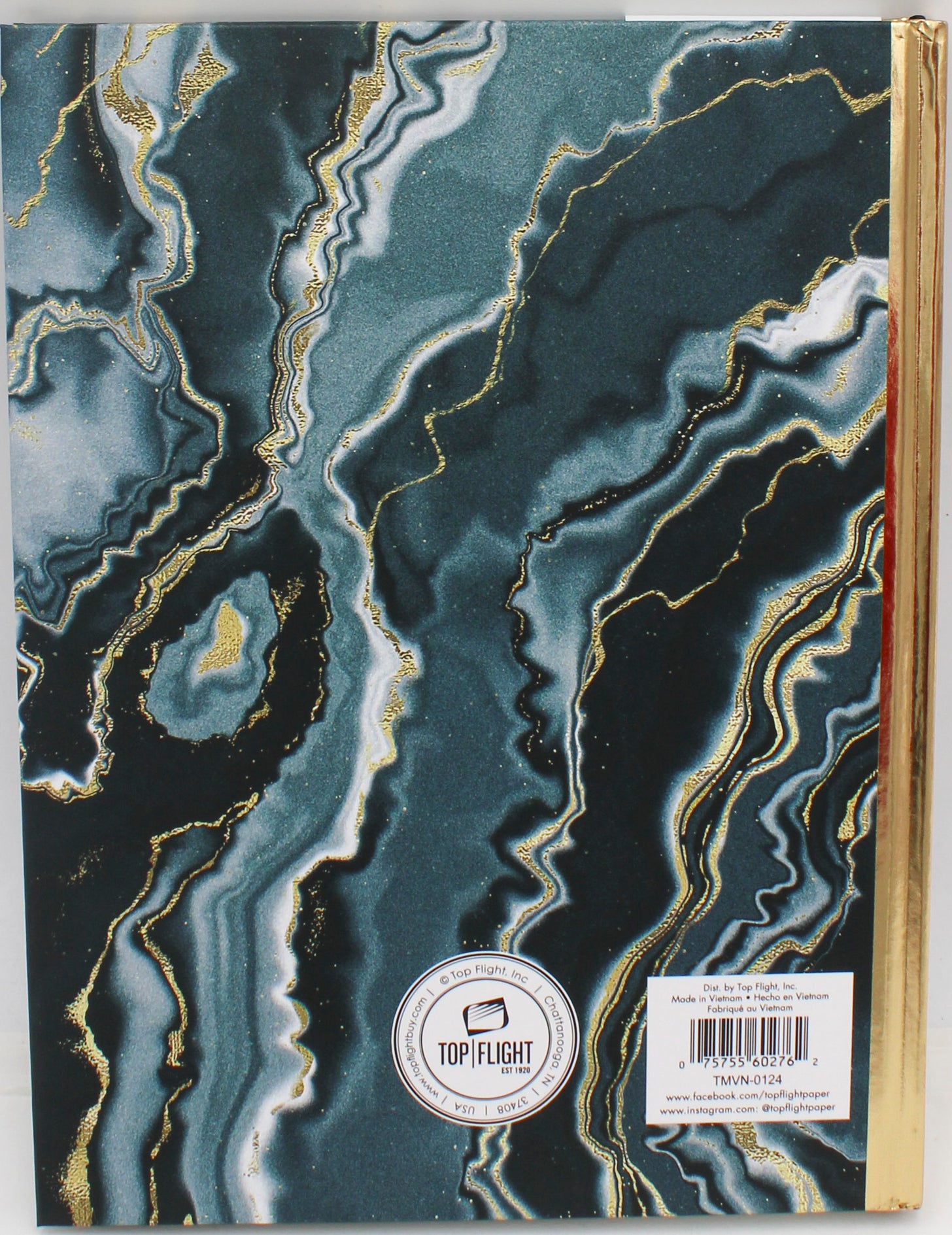 TOP FLIGHT ONYX MARBLE JOURNAL ASST 6" X 8"