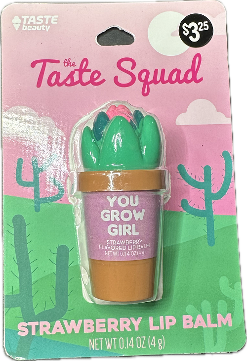 TASTE BEAUTY  LIB BALM  0.14oz  STRAWBERRY YOU GROW GIRL
