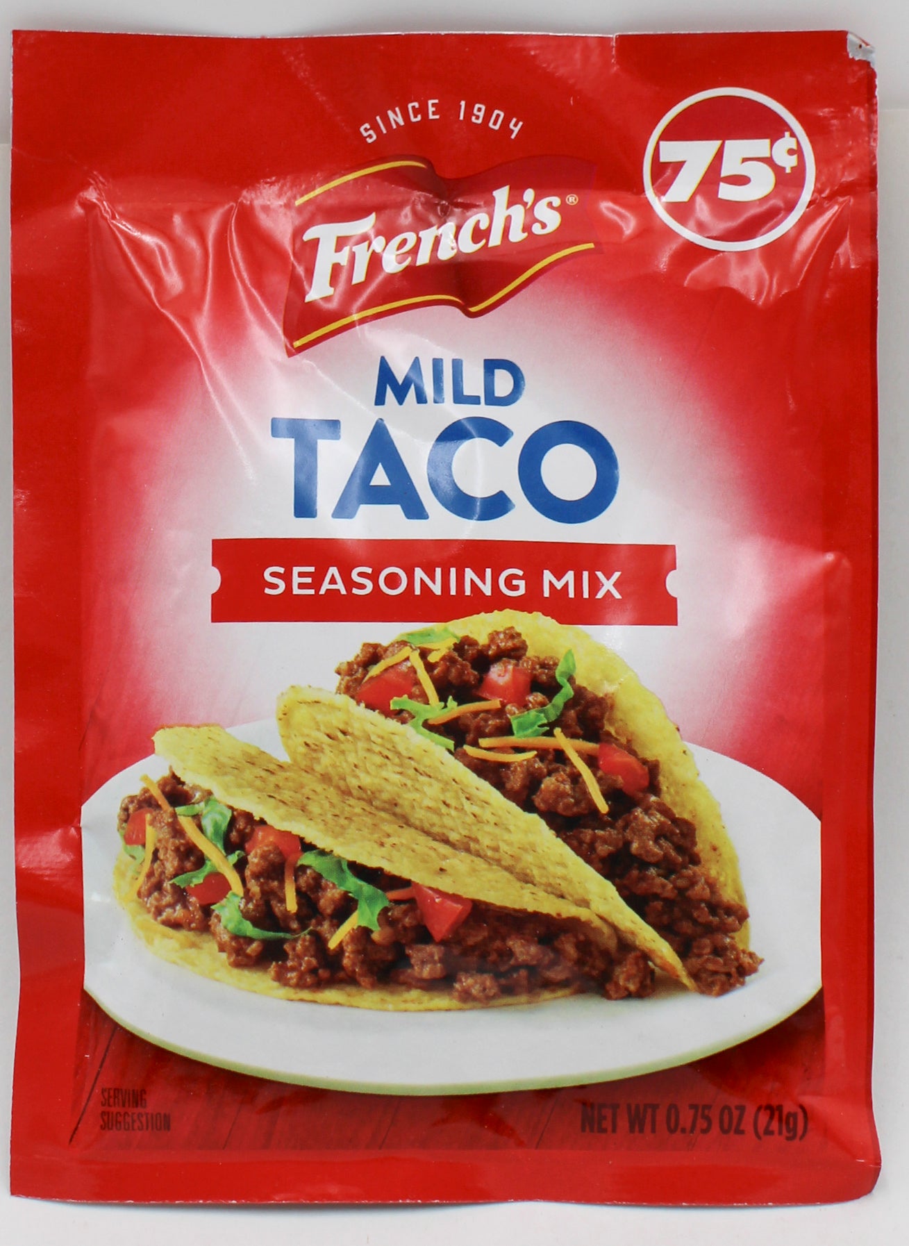 FRENCH'S TACO SEASONING MIX MILD .75 Oz BB 2/8/2027