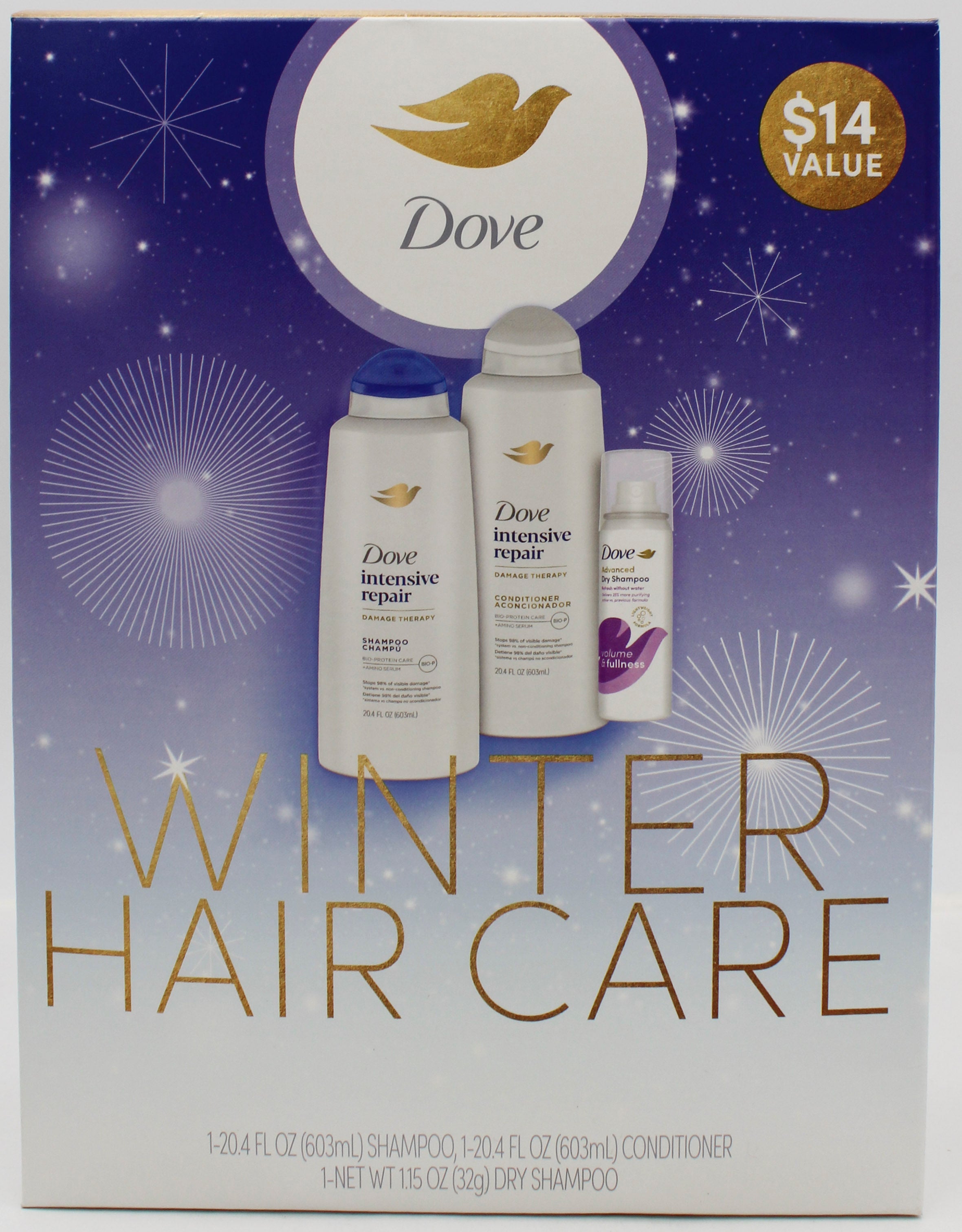 DOVE SHAMPOO CONDITIONER REPAIR 3ct Gift Box