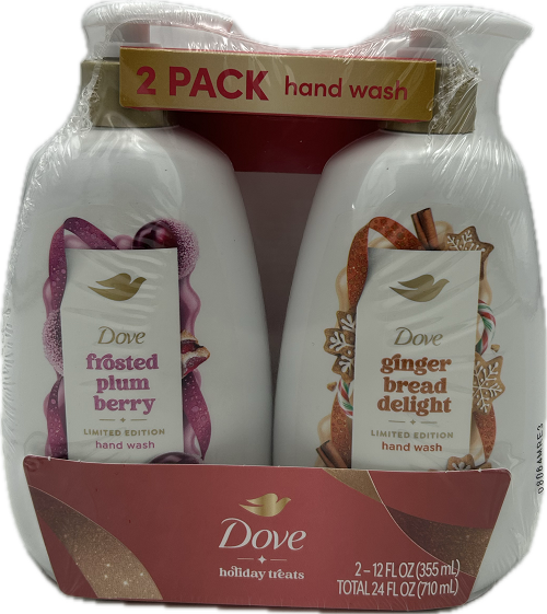 DOVE LIQUID HAND SOAP HOLIDAY ASSORTED 2ct 12oz