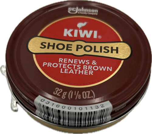 KIWI LEATHER SHOE POLISH BROWN 1.125oz US