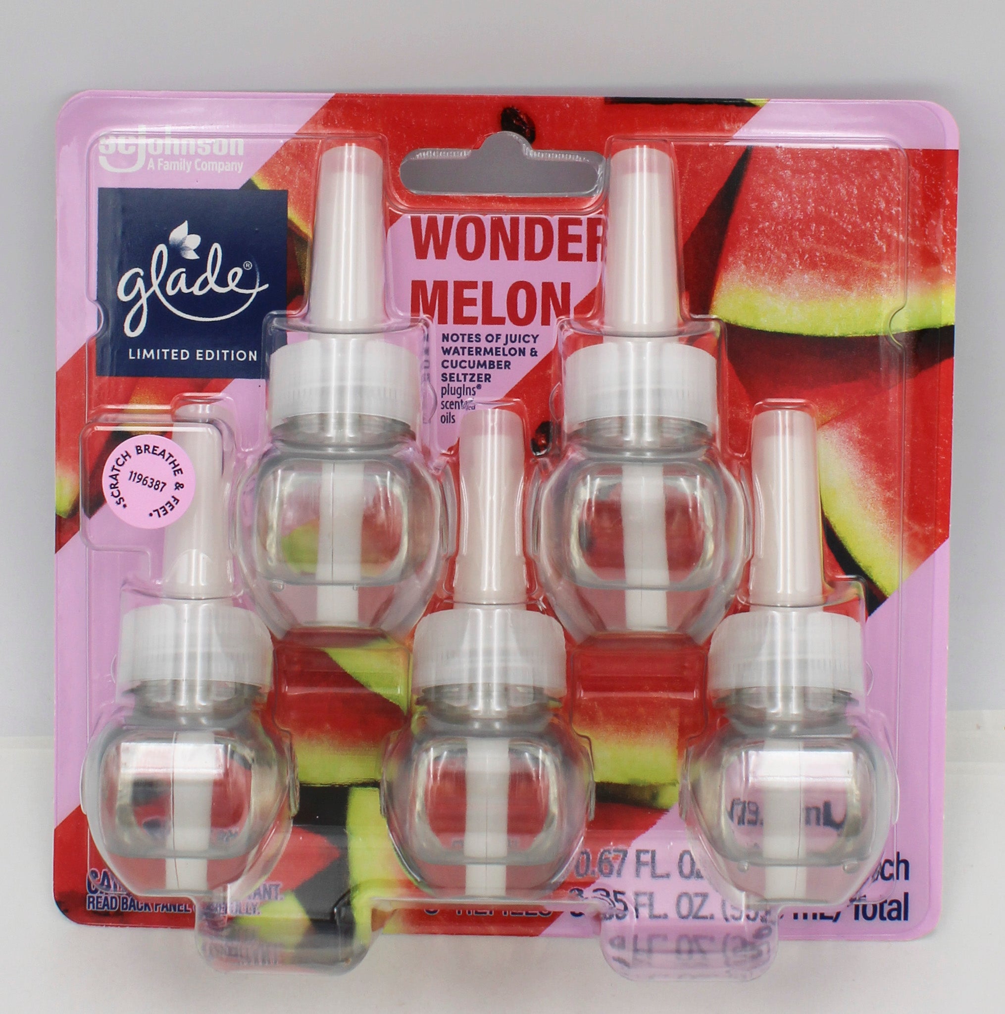 GLADE PLUGINS SCENTED OIL WONDER MELON 5ct 0.67floz US