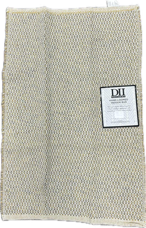 2X3FT RECYCLED WOVEN FIBER - INDOOR - REVERSIBLE ASST. CABANA AND MODERN EDGE STRIPED RUGS