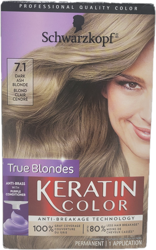 SP SCHWARZKOPF 7.1 DARK ASH BLONDE KERATIN COLOR