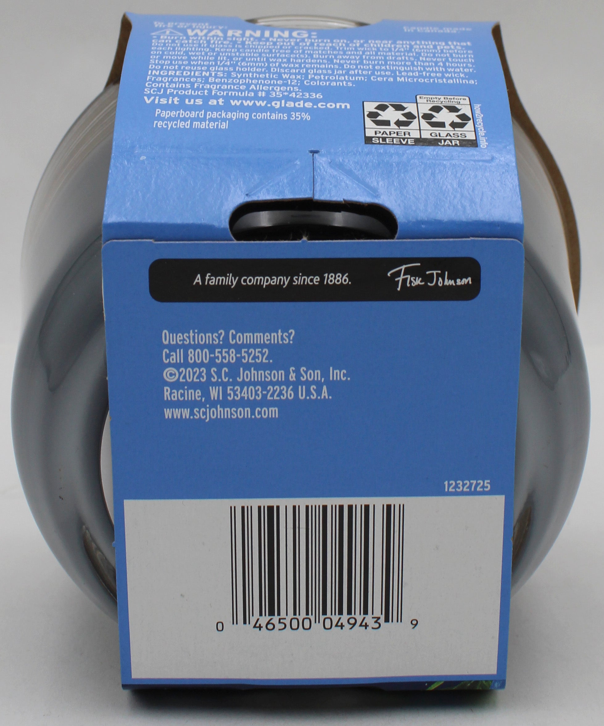 GLADE 3-WICK CANDLE JUNIPER & TEAK 6.8oz US
