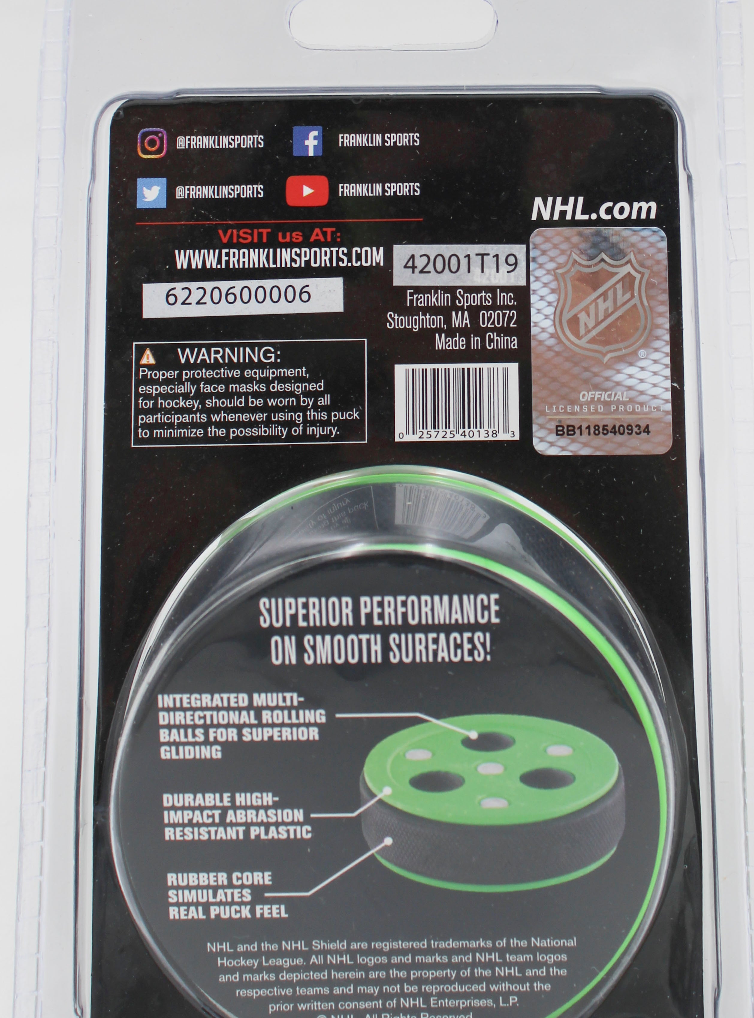 FRANKLIN NHL ROLL-A-PUCK  X3-