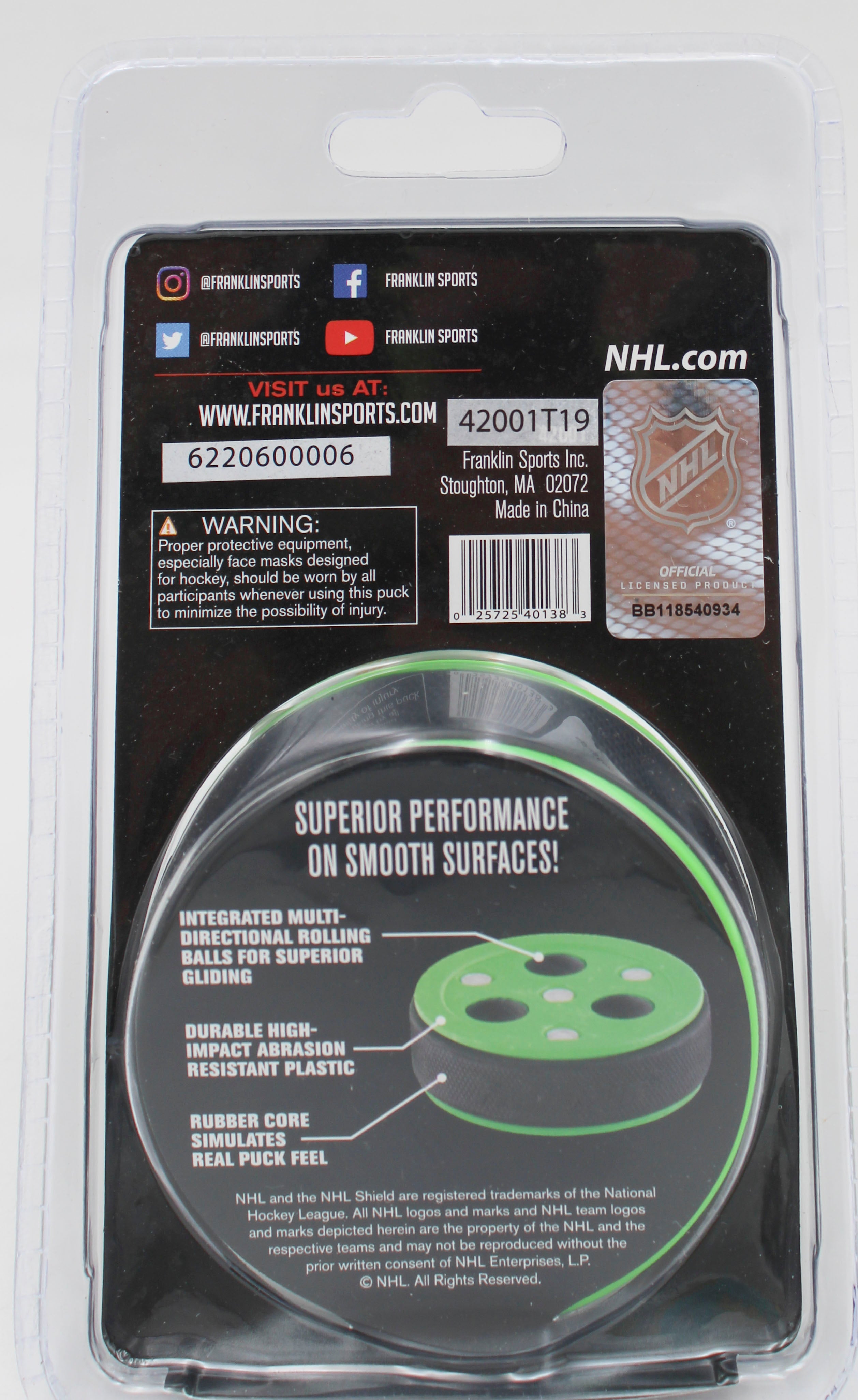 FRANKLIN NHL ROLL-A-PUCK  X3-