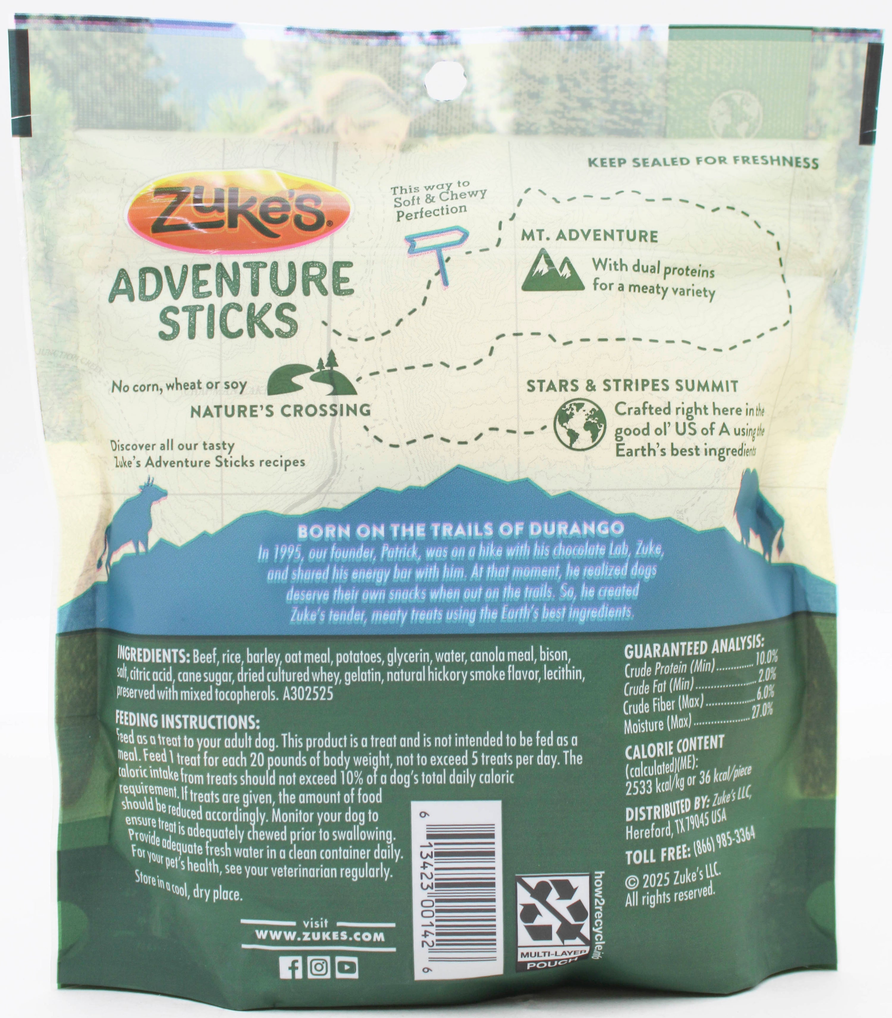 Purina Zuke's Adventure Sticks Beef & Bison 6oz Bulk Pack