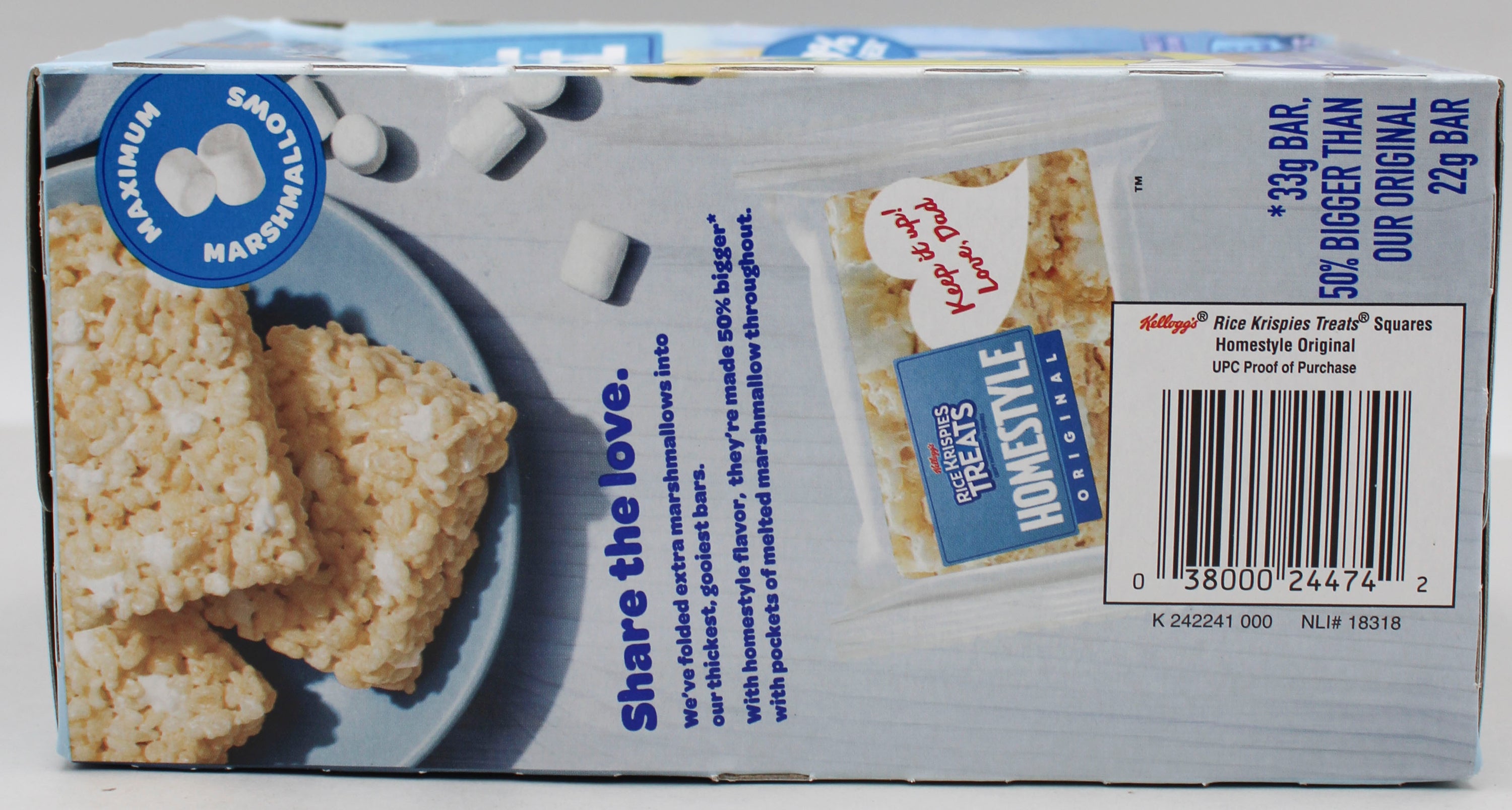 Rice Krispies Treats Homestyle Bars 6ct 6.98oz Floorstand