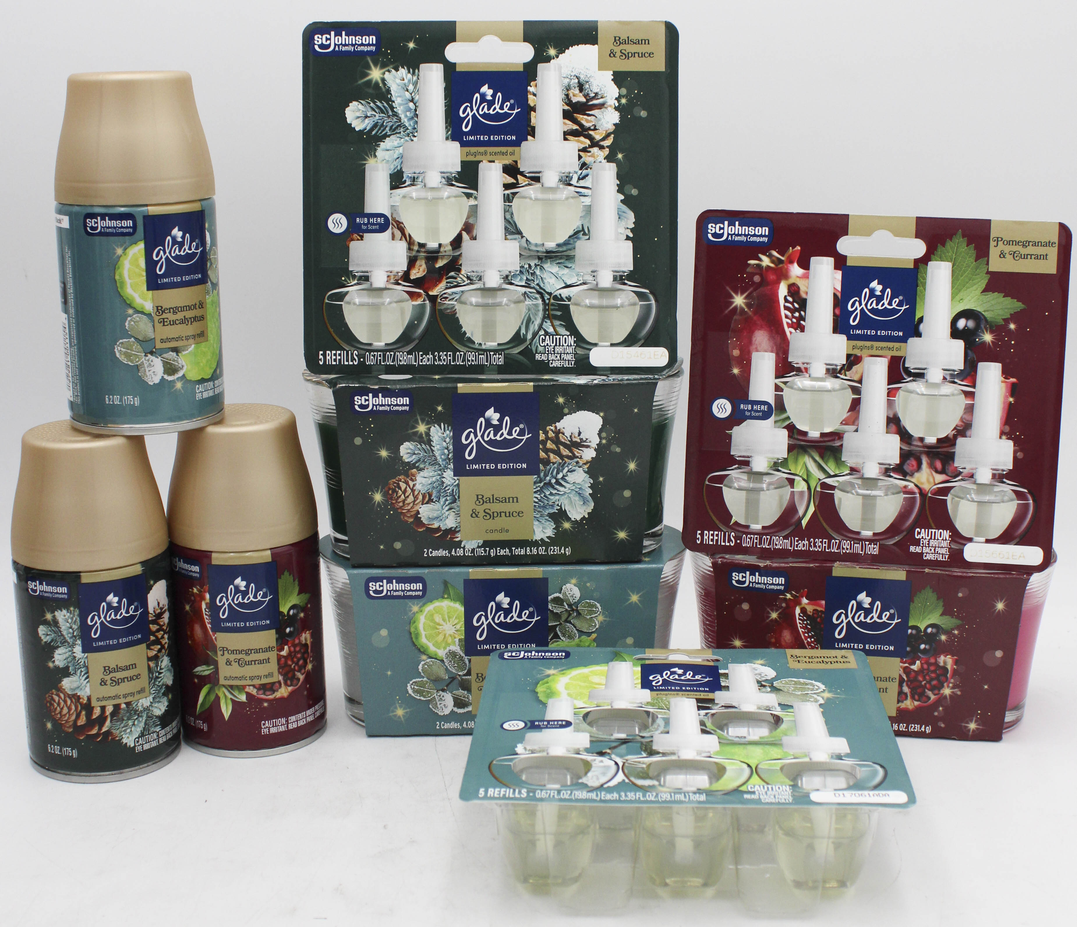 GLADE HOLIDAY MIXED QUARTER PALLET.