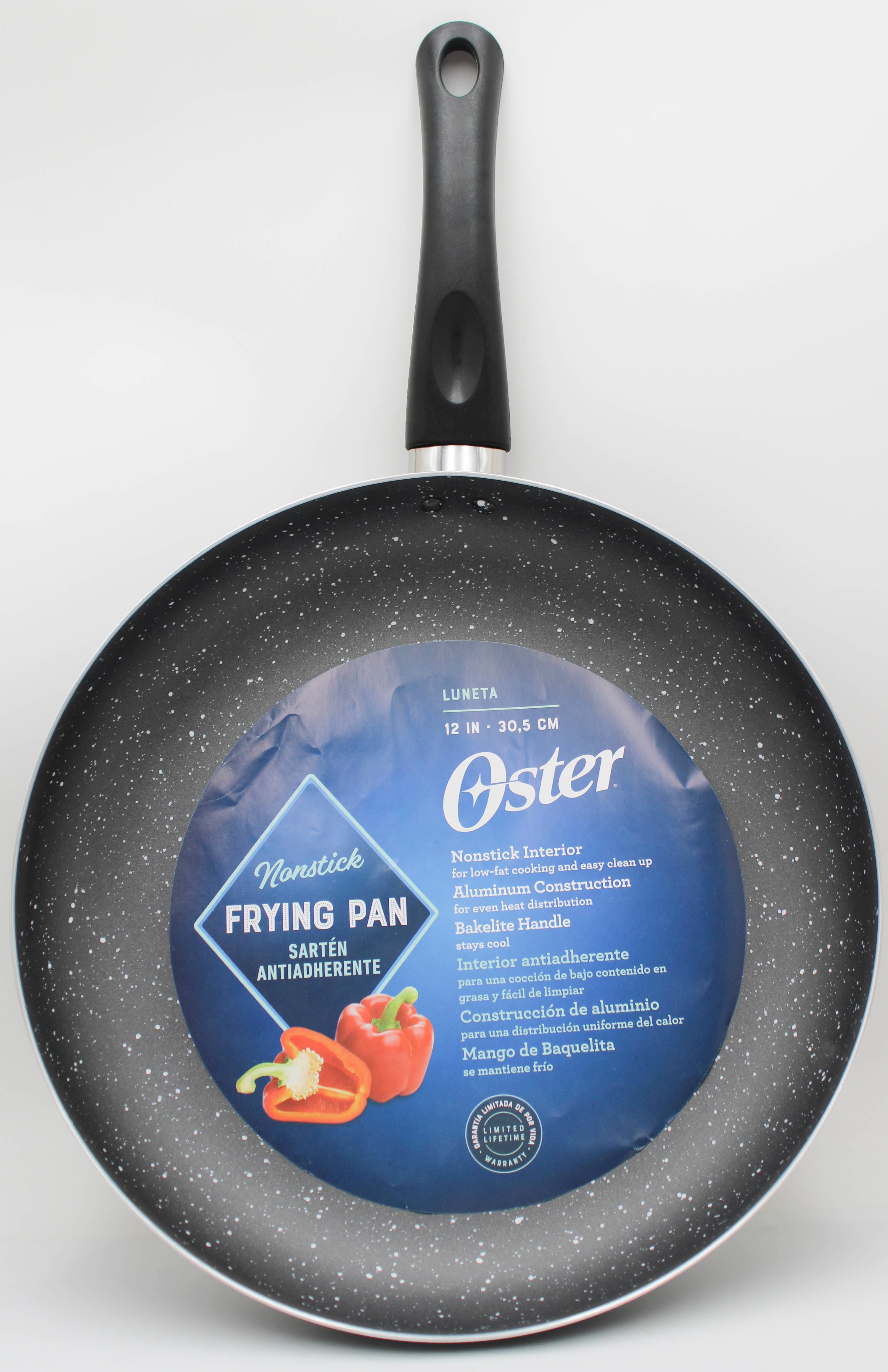 12in OSTER FRY PAN NS - BLACK IN