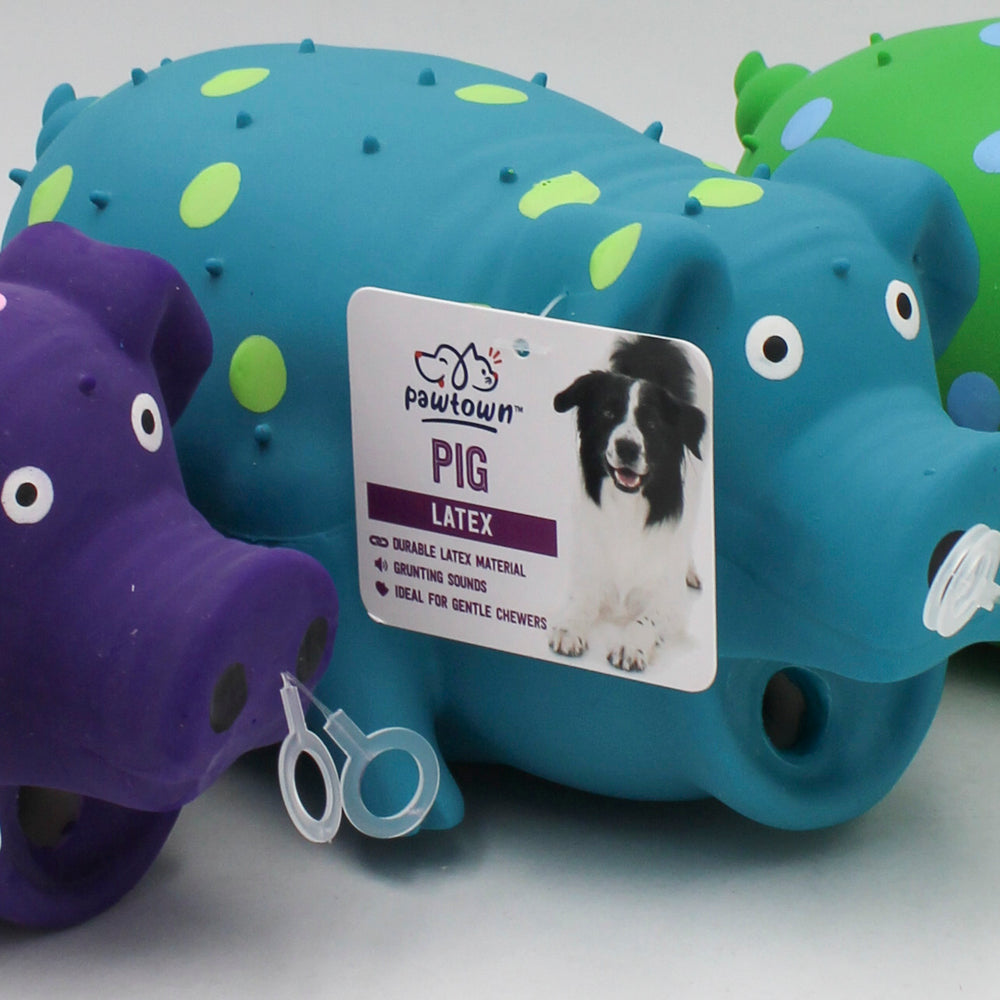 MULTIPET PIG (LATEX) DOG TOY  - 9"
