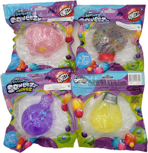 ORB™ SENSORY SQWEEZY THINGS COUNTER DISPLAY ASSORTED AGES 3+