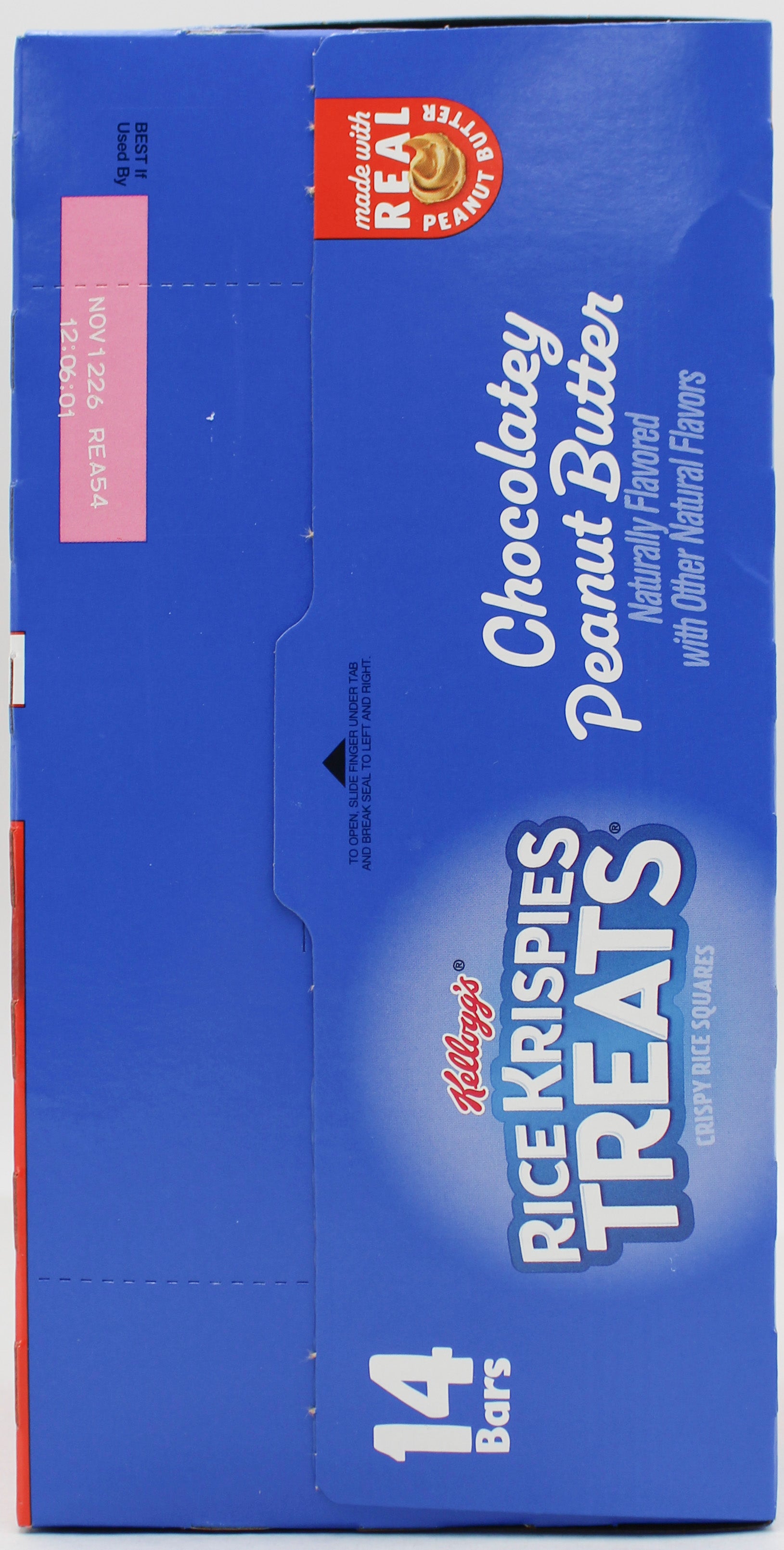 RICE KRISPIES TREATS CHOCOLATEY PEANUT BUTTER BARS 14ct 10.8 Oz NI BB 11/12/2026