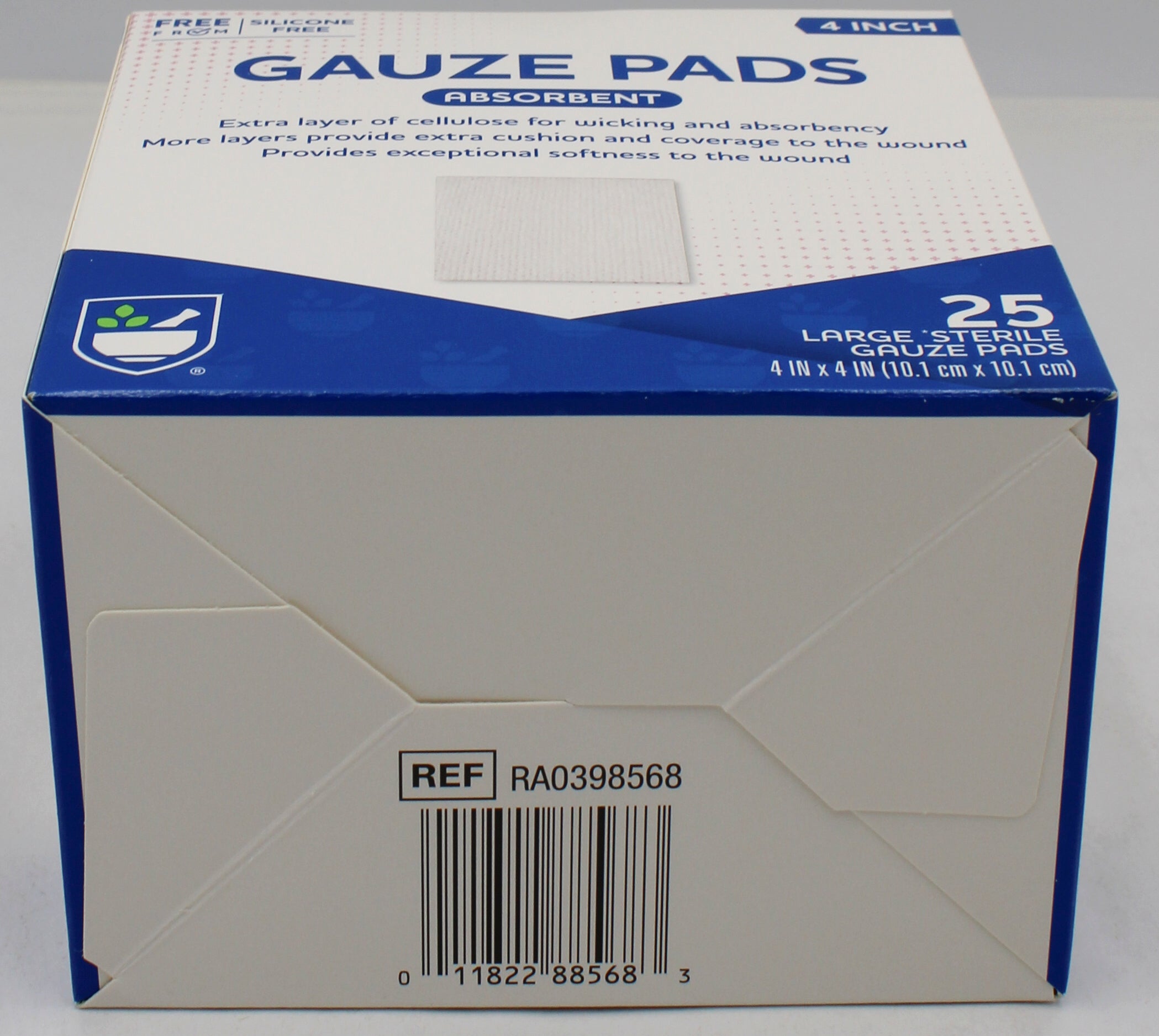 RITE AID 25ct GAUZE PADS 4"X4"