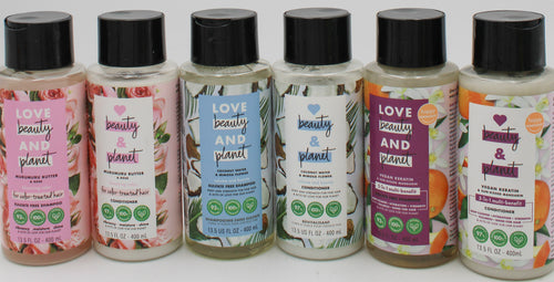 LOVE BEAUTY PLANET SHAMPOO/CONDITIONER 13.5oz PDQ 13.5oz
