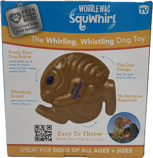 WOBBLE WAG SQUIRREL WHIRL DOG TOY