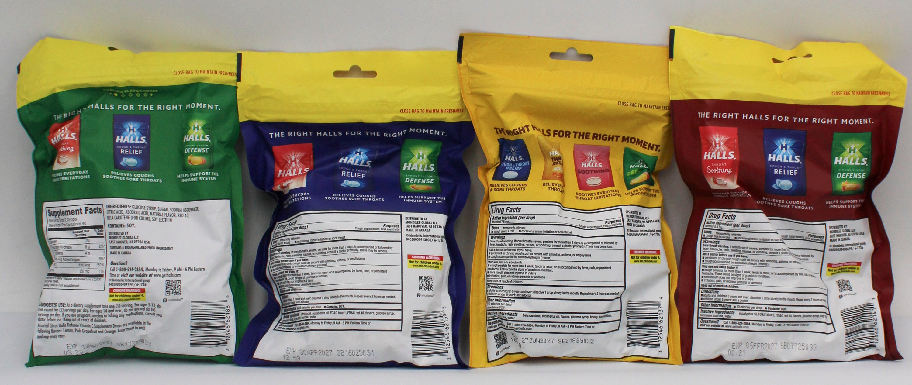 HALLS BASE ECO BAG FS 80 CT EXP 2/06/2027