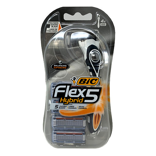 BIC FLEX 5 HYBRID SHAVR W/4CRTRDGES