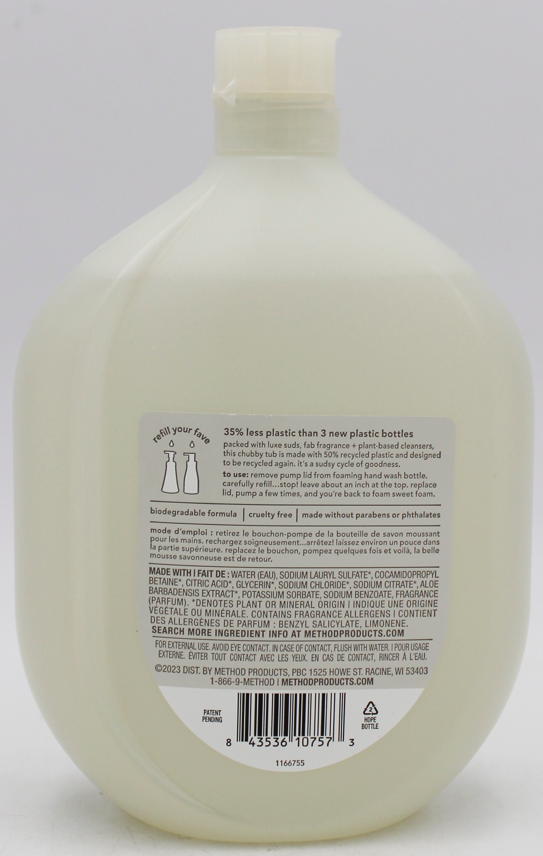 METHOD FOAMING HAND WASH REFILL VIOLET LAVENDER 28oz US'