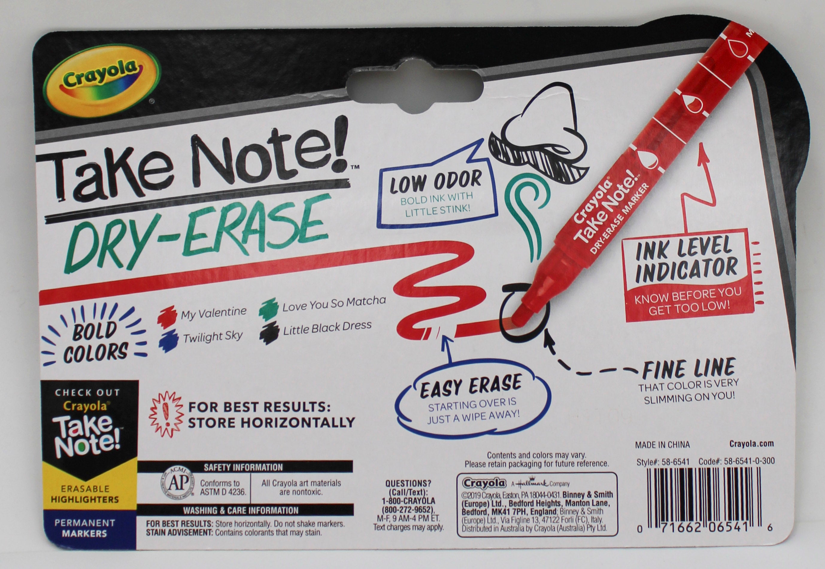 CRAYOLA WHITEBOARD MARKERS 4PK