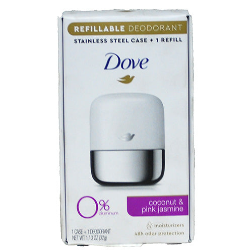 DOVE DS CCNT+PNK JASMINE STARTER KIT 1.13oz/1 CASE+1 REFILL EXP 1/24