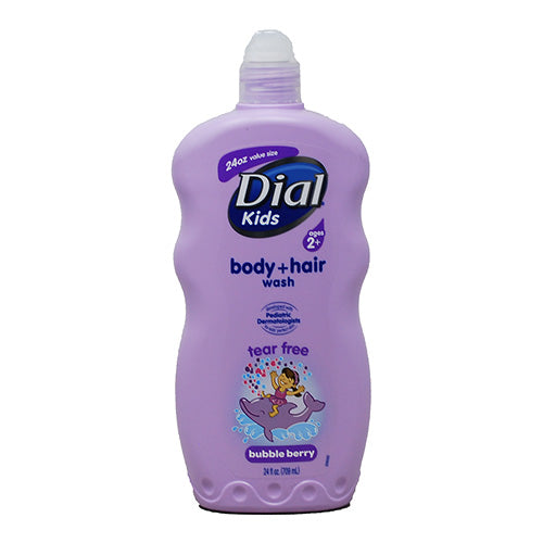 DIAL BODY WASH + HAIR 24OZ BUBBLE BERRY