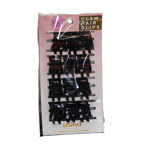CONAIR SCUNCI MINI JAW CLIPS 8PK NEUTRAL COLORS NI