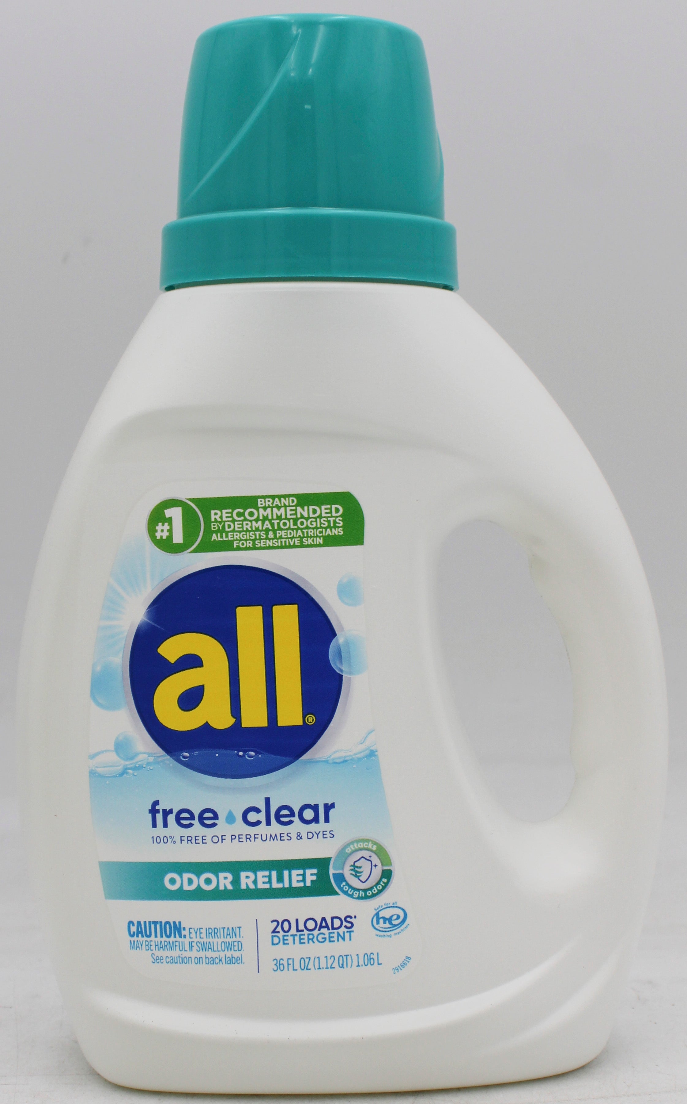 ALL LIQUID DETERGENT ULTRA FREE CLEAR ODOR RELIEF 36oz
