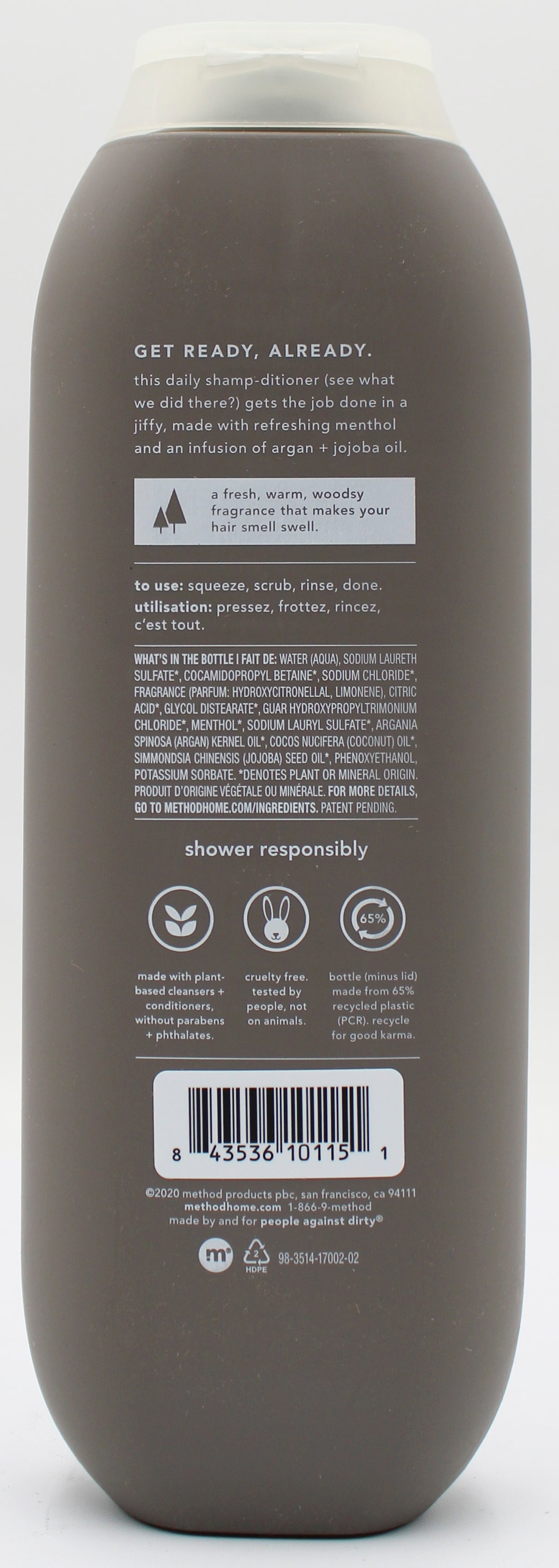 METHOD MENS 2IN1 SHAMPOO/CONDITIONER CEDAR + CYPRUS 14oz US