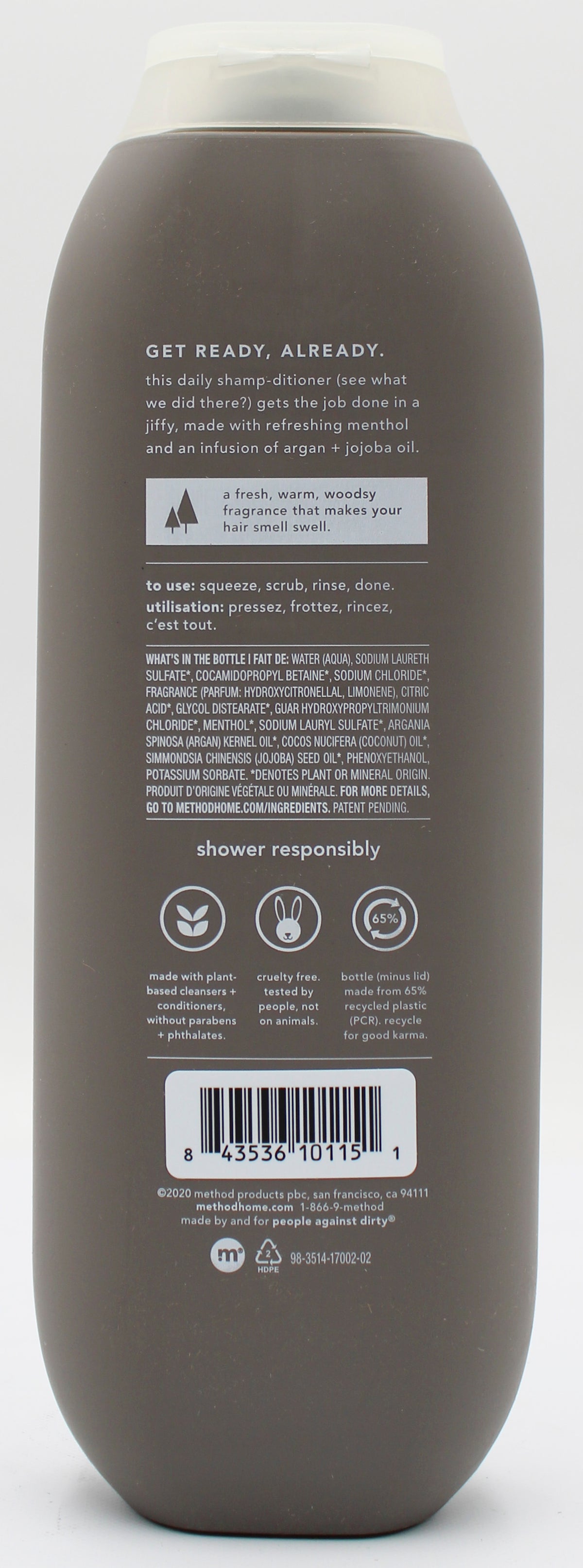 METHOD MENS 2IN1 SHAMPOO/CONDITIONER CEDAR + CYPRUS 14oz US