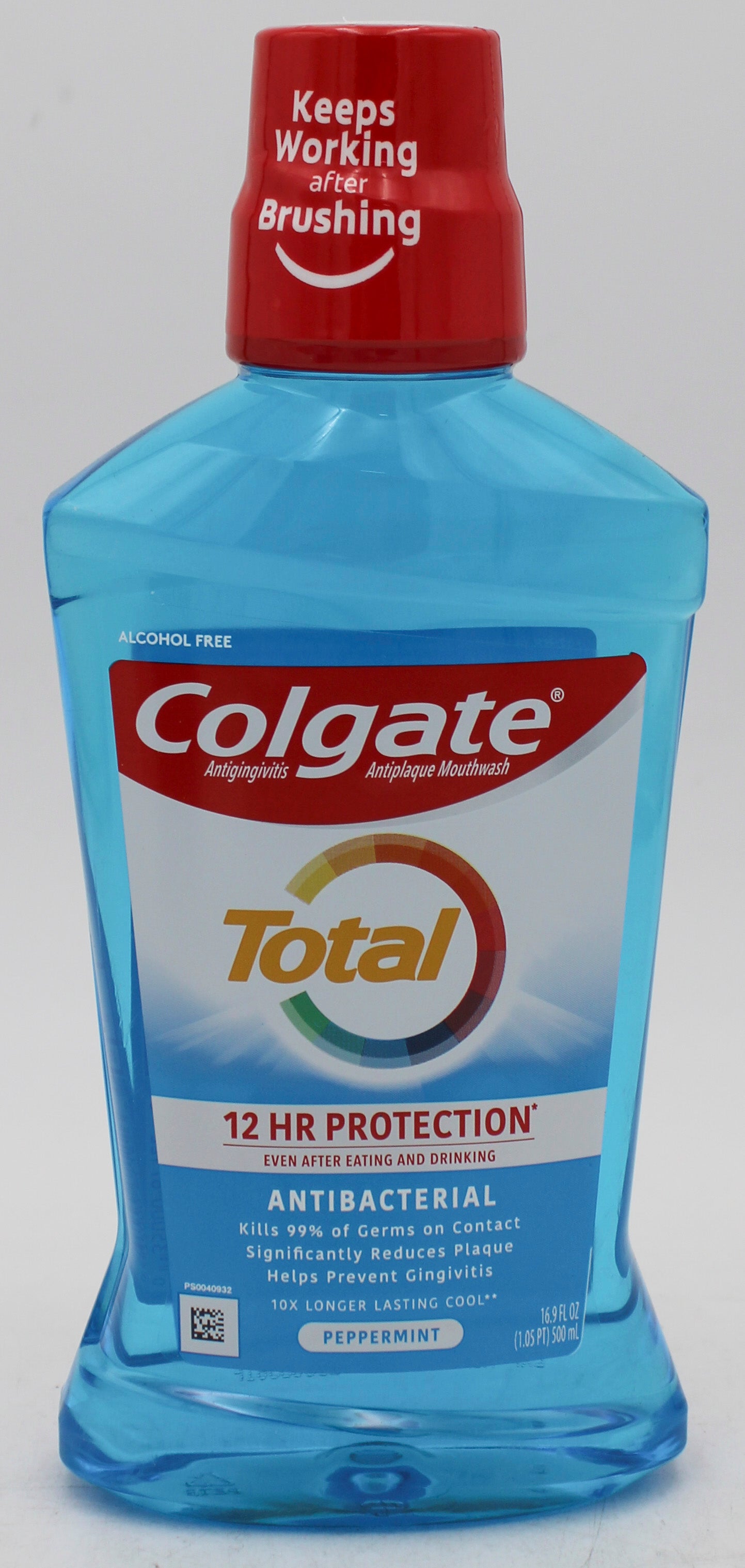 COLGATE TOTAL MOUTHWASH PEPPERMINT 16.9oz/500ml 8/26/2026 NI