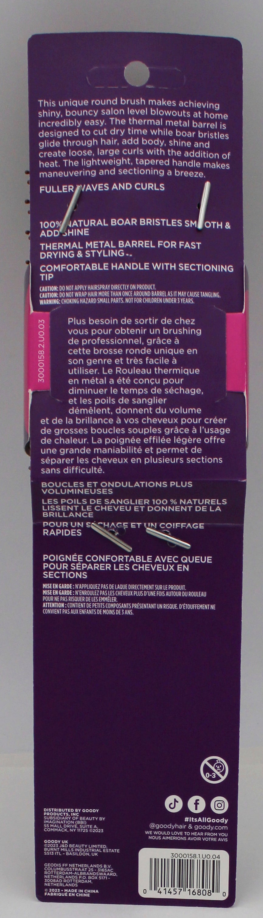 GOODY ROUND BRUSH HEAT STYLE MEDIUM NI