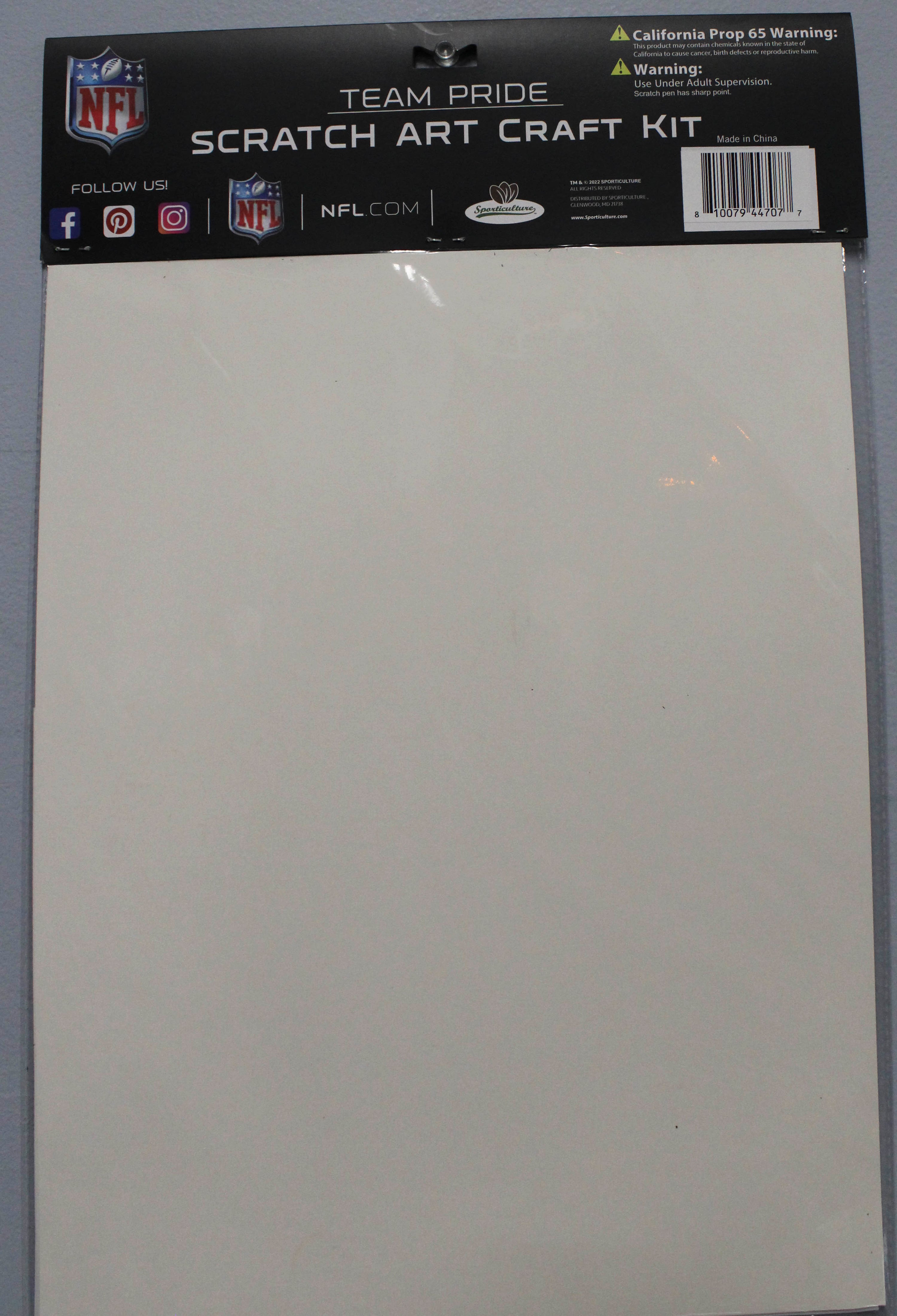 CINCINNATI BENGALS SCRATCH ART CRAFT KIT