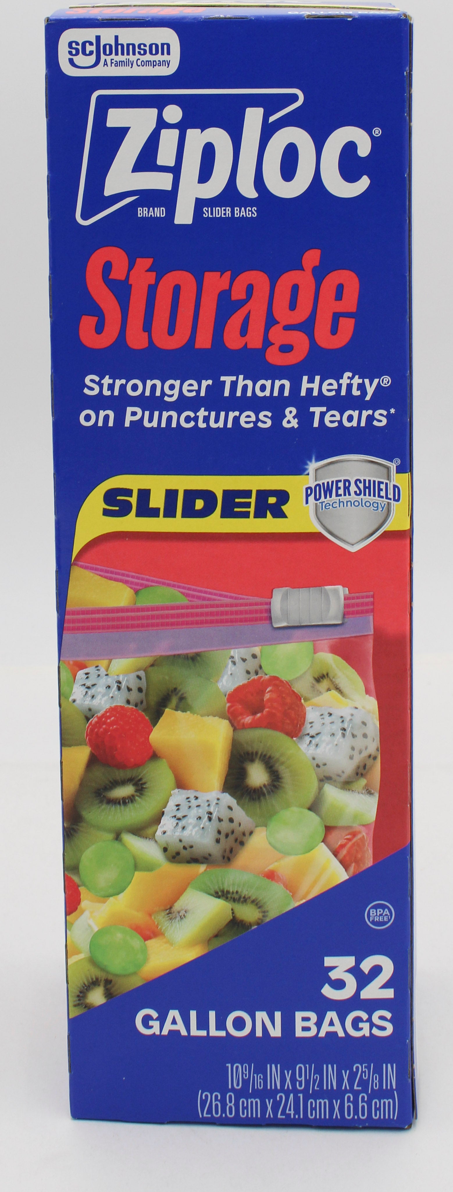 SP ZIPLOC BAGS SLIDER STORAGE 32CT GALLON