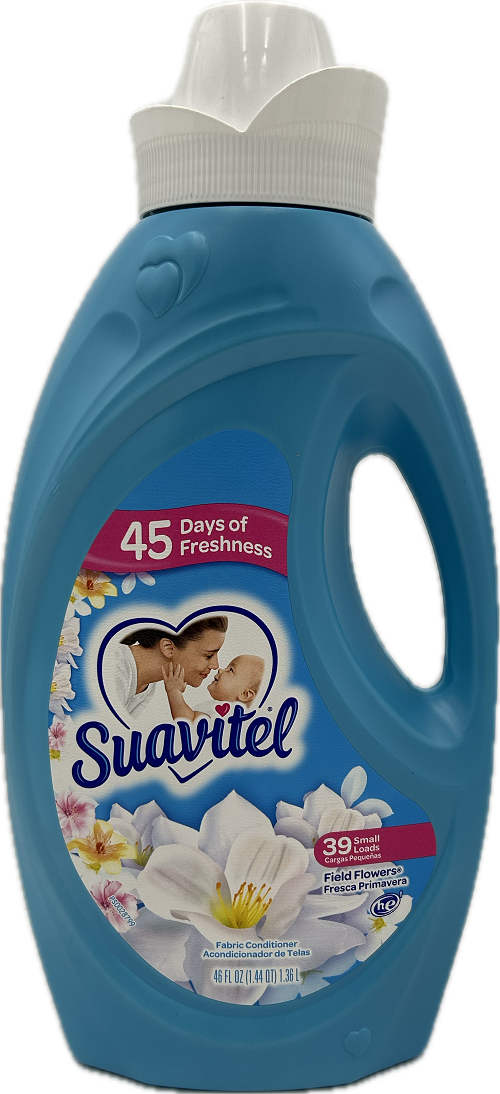 SUAVITEL FABRIC SOFTENER FIELD FLOWERS 46floz NI