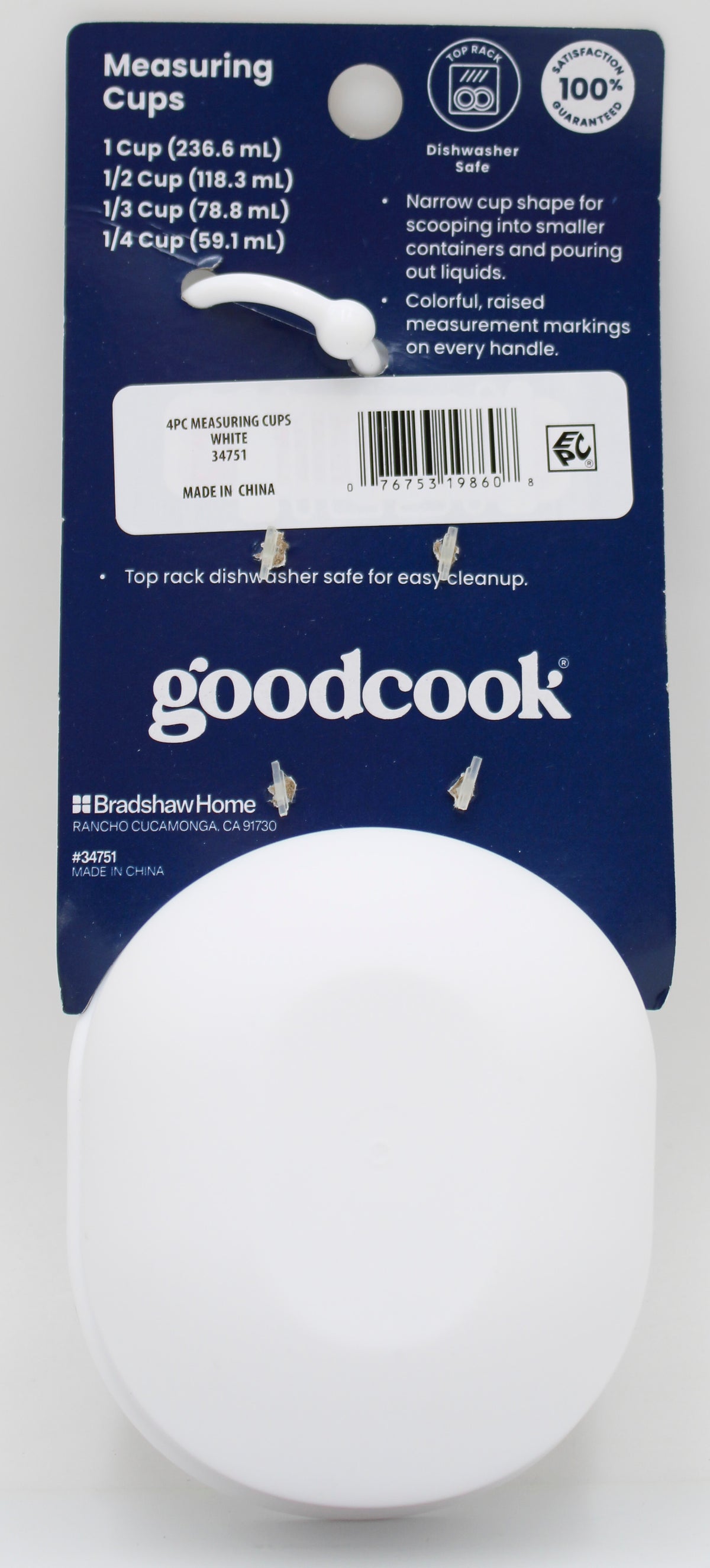 4CT GOOD COOK MEASURING CUPS - WHITE