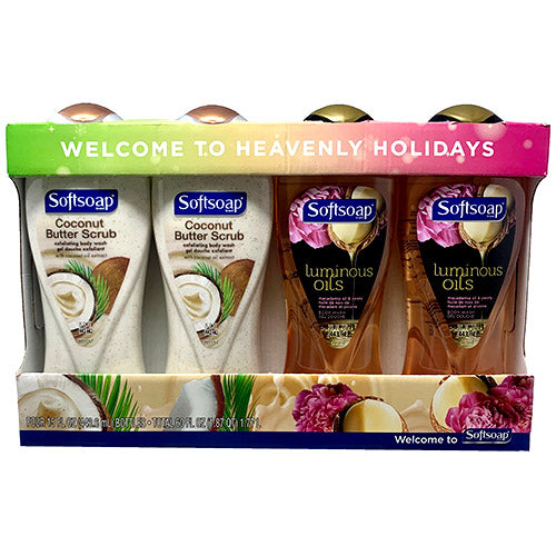 SOFT SOAP B.WASH 15oz/4PK-ASST