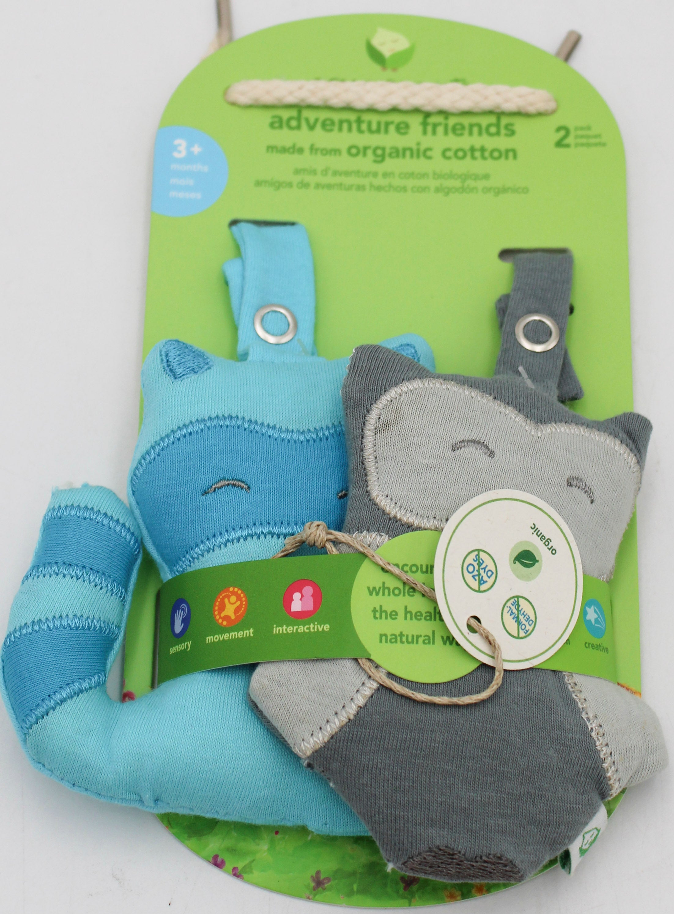 2PK STROLLER/CARSEAT HANGABLE TOYS - 3MO+ NI