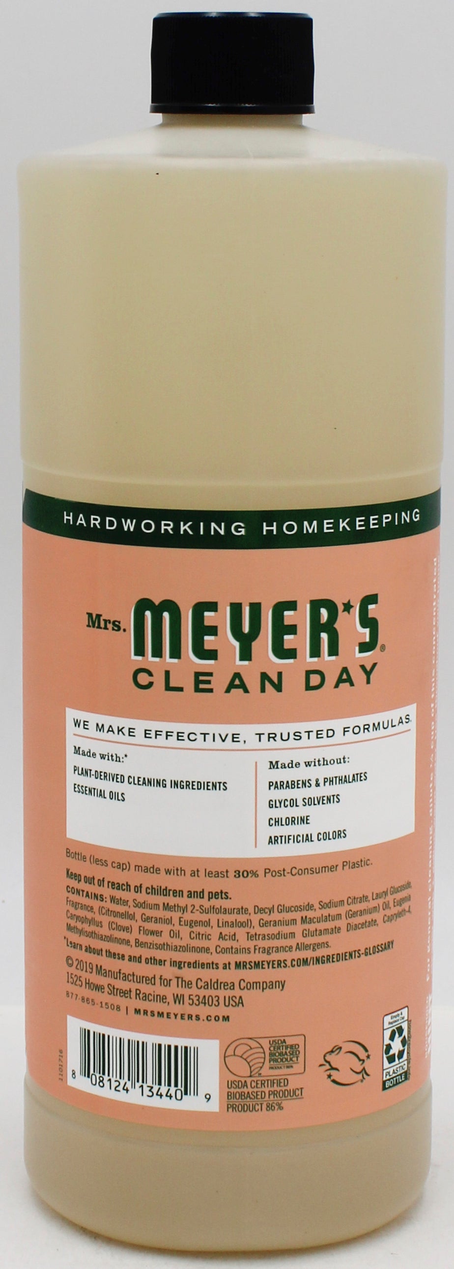 Mrs. Meyer's Multi-Surface Cleaner Geranium 32oz - Wholesale