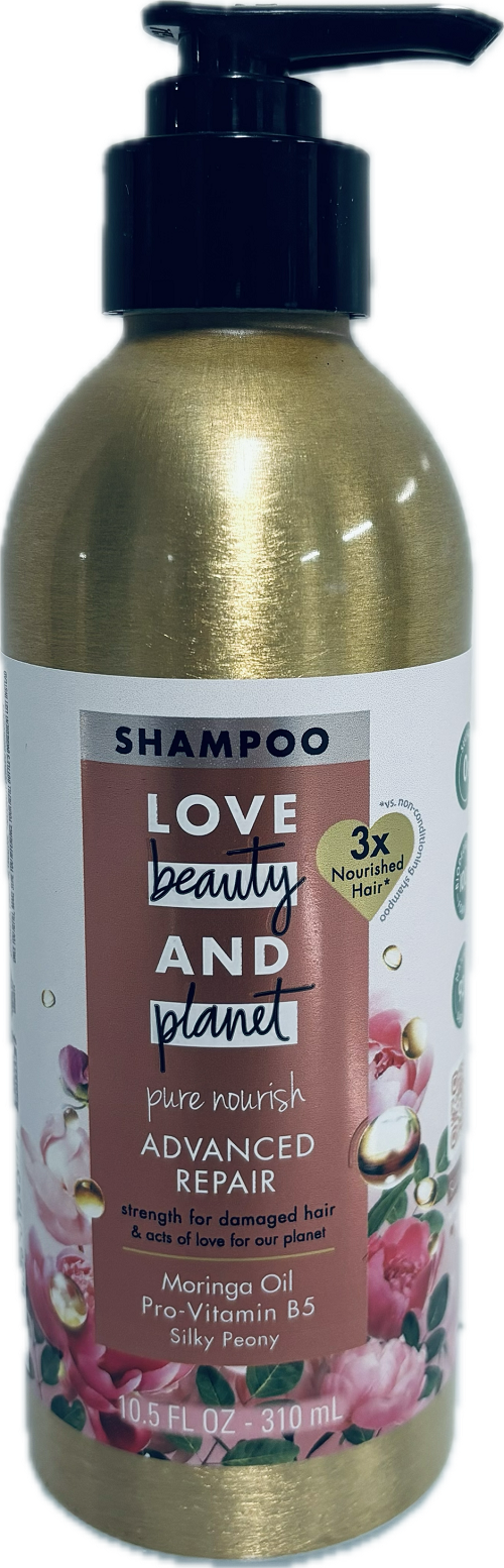 LOVE BEAUTY&PLANET ADVANCED REPAIR SHAMPOO 10.5oz MORINGA OIL