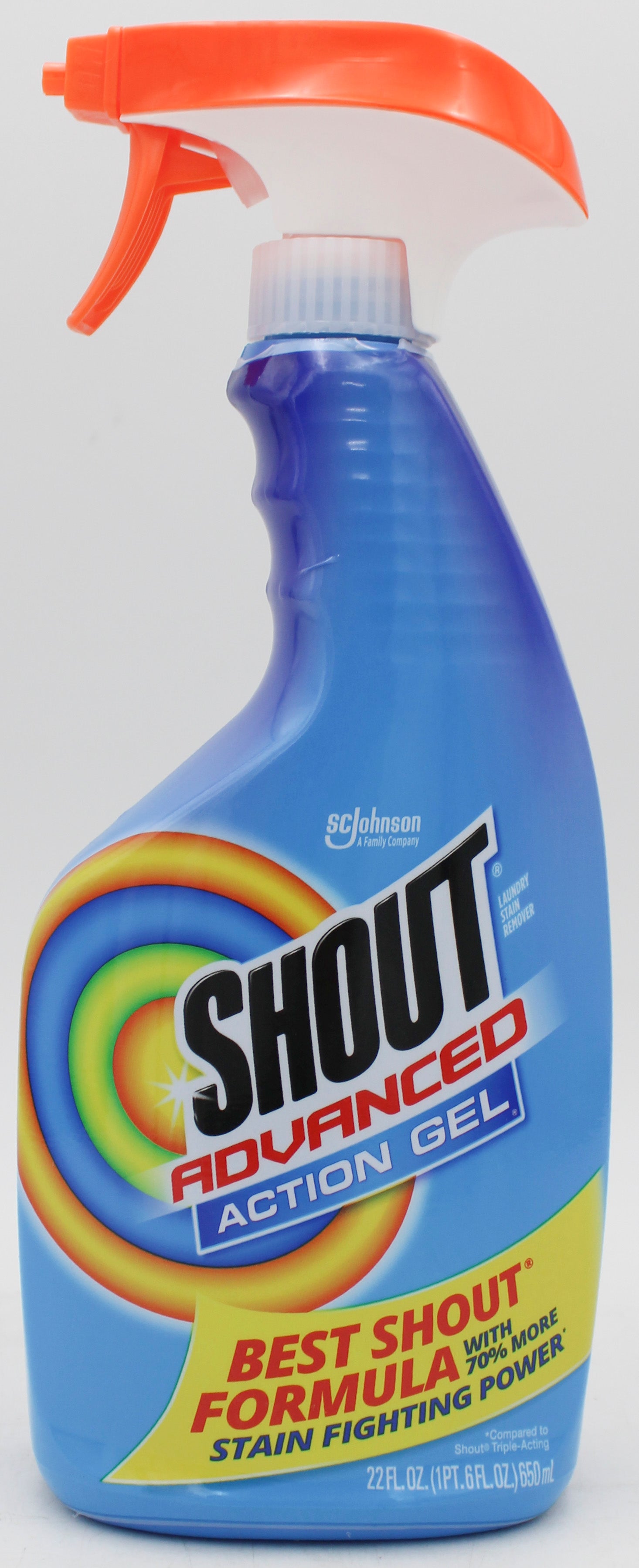 SHOUT ADVANCED ACTION GEL STAIN REMOVER TRIGGER 22floz US